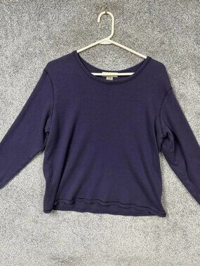 Eddie Bauer Thermal Shirt Petite XL Normcore Minimalist Athleisure Loungewear